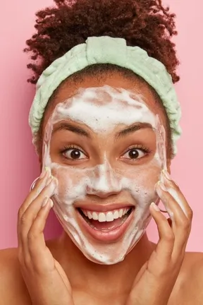 soin sur visage