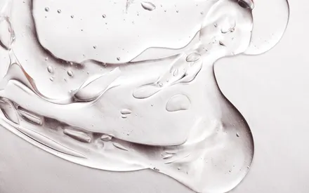 Texture de gel, la texture du gel silhouette.