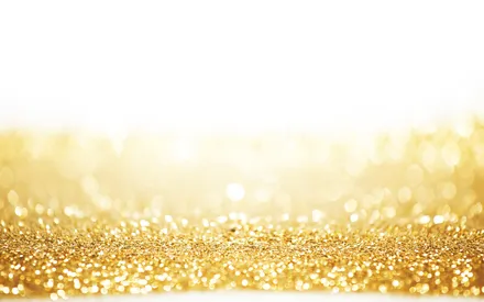 Paillettes d'or qui sont présentes dans le sel de bain or 